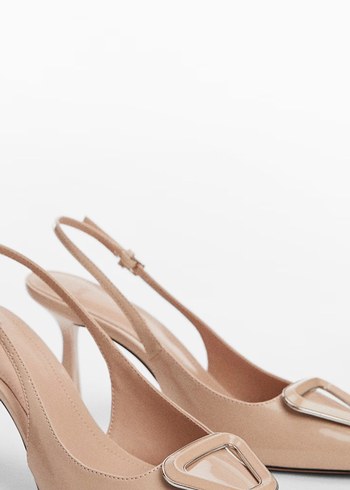 Mango Bej İnce Topuklu Kadın Stiletto