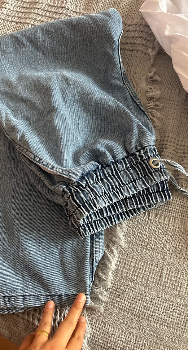 Gri Mini Strappy Kot Ceket - Görsel 2