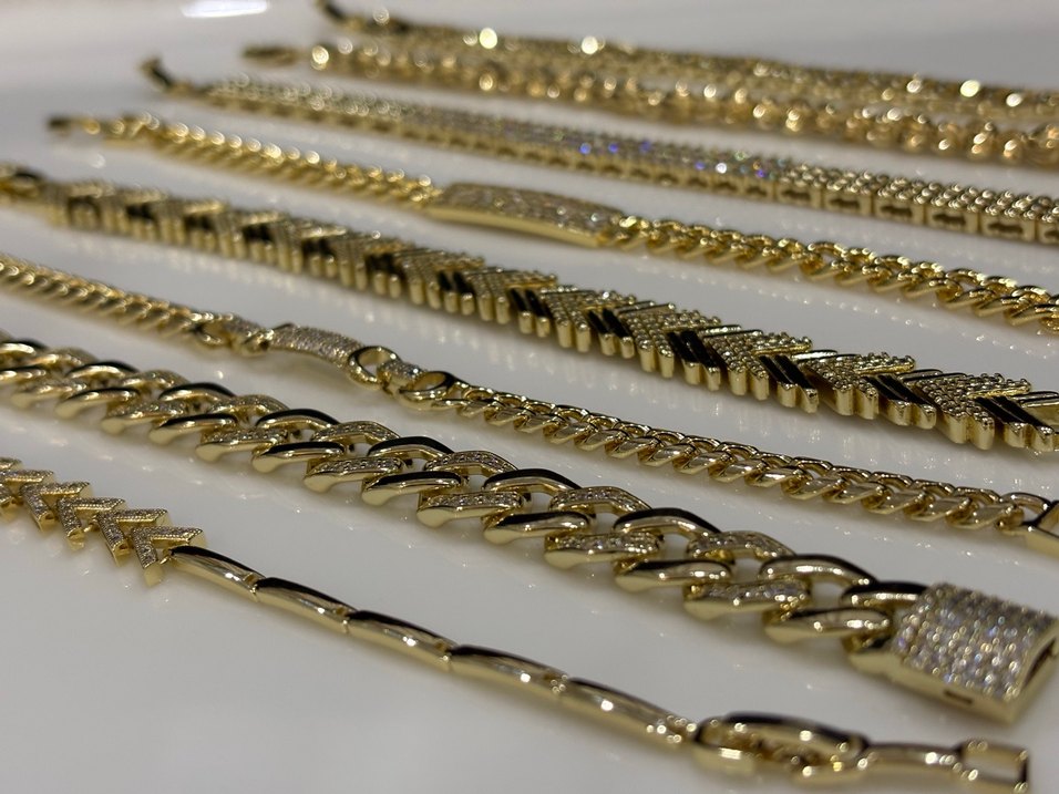 14 k altın kaplama Çelik uzun ömürlü bileklikler - Görsel 2