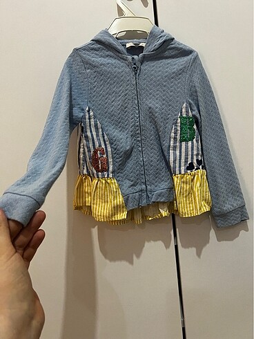 Kız bebek fermuarlı hırka