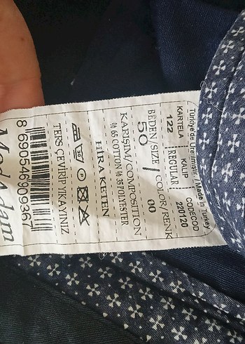 lacivert erkek Normal Boy Kumaş Pantolon - Görsel 4