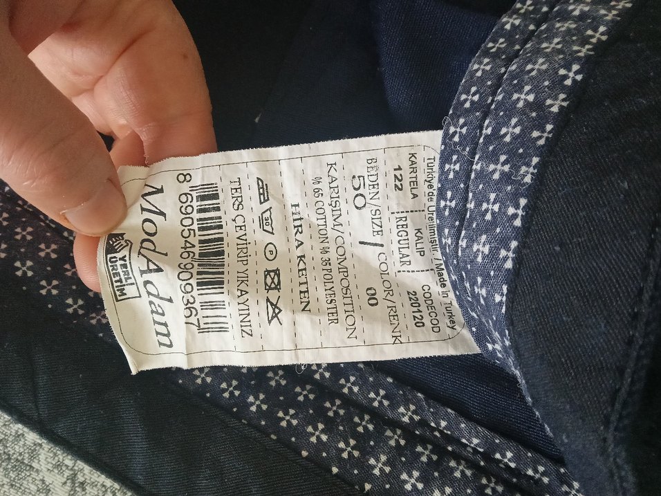 lacivert erkek Normal Boy Kumaş Pantolon - Görsel 4