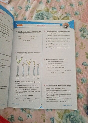 9. Sınıf biyoloji soru Bankası - Görsel 4