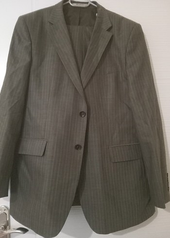 Gri Kahve tonunda Erkek pantolon ceket Takımı, Normal Boy - Görsel 3