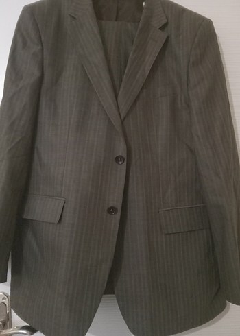 Gri Kahve tonunda Erkek pantolon ceket Takımı, Normal Boy - Görsel 4