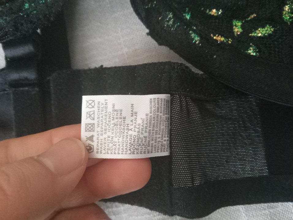 Koyu Yeşil Gotik Sütyen transparan - Görsel 5