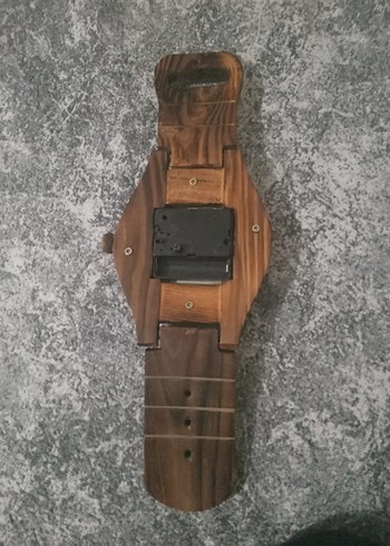 Kahverengi Ahşap Dekoratif Masa Saati - Görsel 4