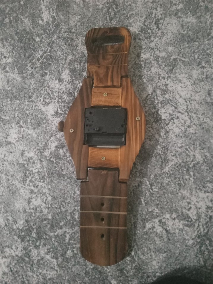 Kahverengi Ahşap Dekoratif Masa Saati - Görsel 4