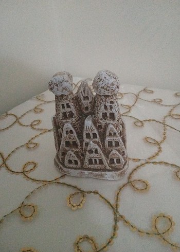 Kapadokya Temalı Gri Beyaz biblo - Görsel 3