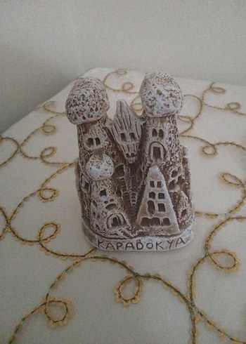 Kapadokya Temalı Gri Beyaz biblo - Görsel 2