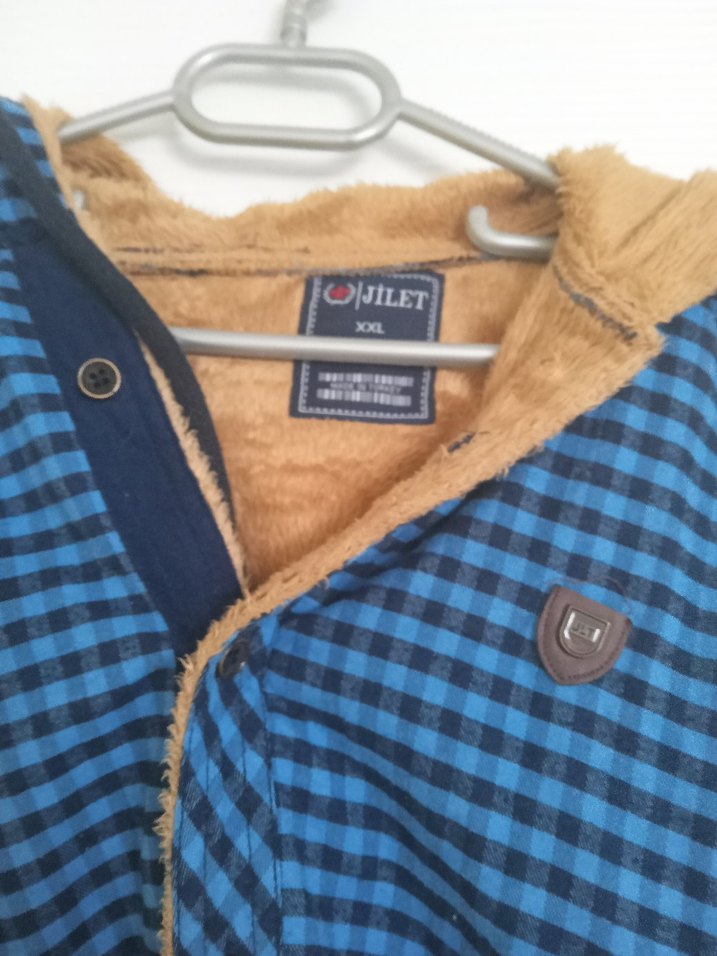 Erkek Lacivert Düğmeli Uzun Kollu Gömlek - Görsel 5