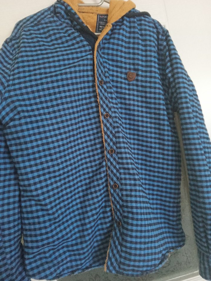 Erkek Lacivert Düğmeli Uzun Kollu Gömlek - Görsel 2