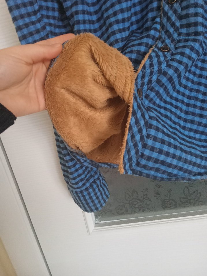 Erkek Lacivert Düğmeli Uzun Kollu Gömlek - Görsel 3