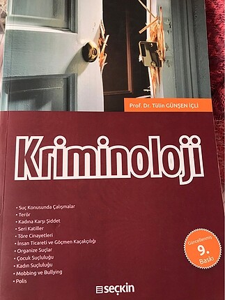 Kriminoloji/9.Baskı