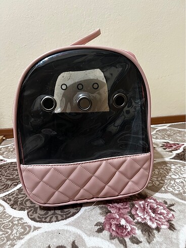 kedi ve küçük ırk köpekler için deri taşıma çantası