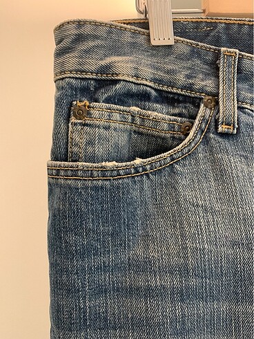 32 Beden Lee Denim Kot Etek