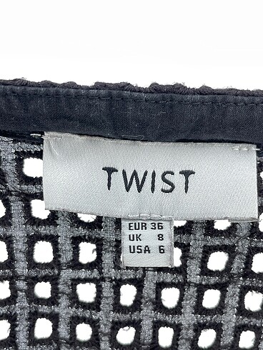 36 Beden siyah Renk Twist Bluz %70 İndirimli.