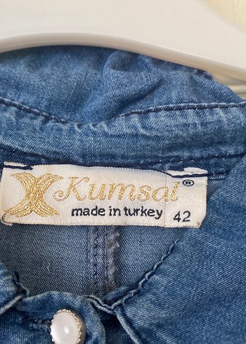 42 Beden Lacivert Uzun kot Elbise