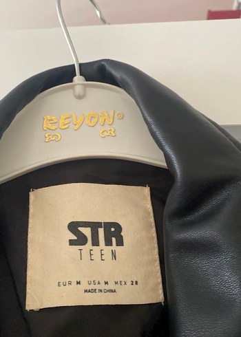 Stradivarius Kadın Siyah Deri Ceket
