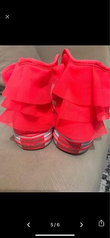 32 Beden pembe Renk Orjinal converse ayakkabı