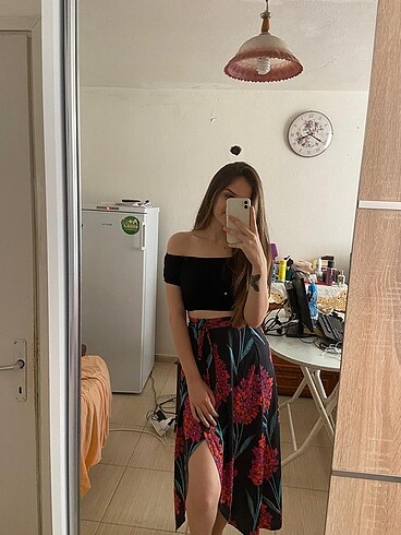 Koton yırtmaçlı etek