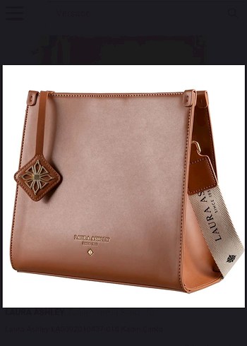 Laura Ashley Bej Deri Kadın Çanta - Görsel 2