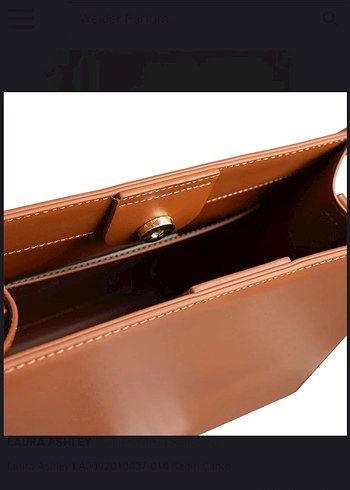 Laura Ashley Bej Deri Kadın Çanta - Görsel 4