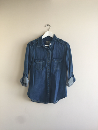 Zara denim jean kot gömlek