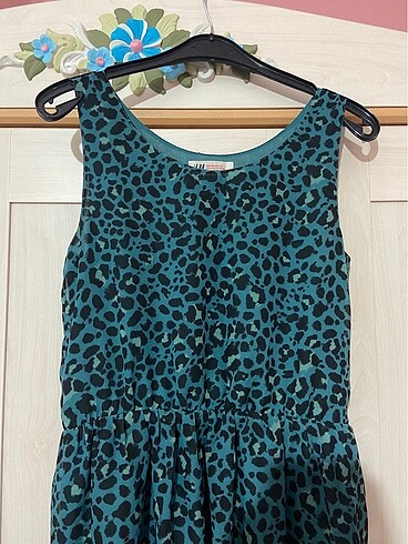H&M H&M Mavi Leopar Elbise