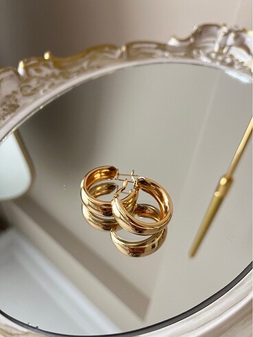 Gold halka küpe