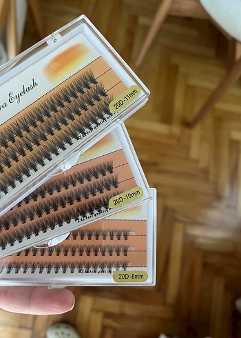 Gerçek Kıl 3'lü Set Kirpik - Görsel 4