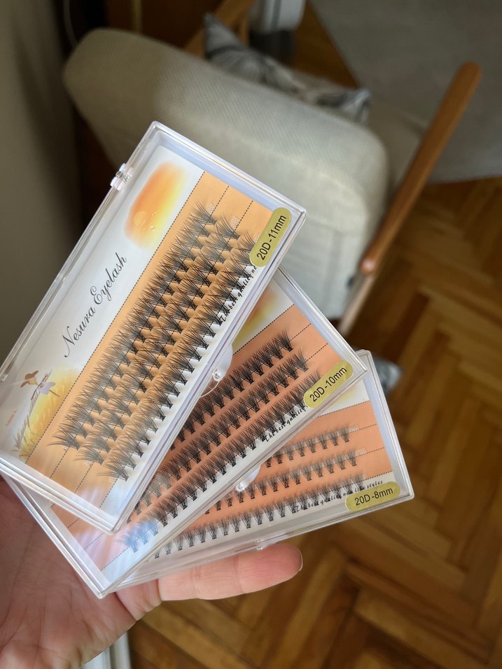 Gerçek Kıl 3'lü Set Kirpik - Görsel 2