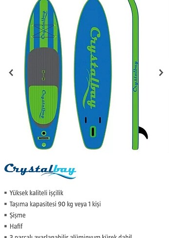  Crystalbay Stand Up Paddle Board Sıfır 