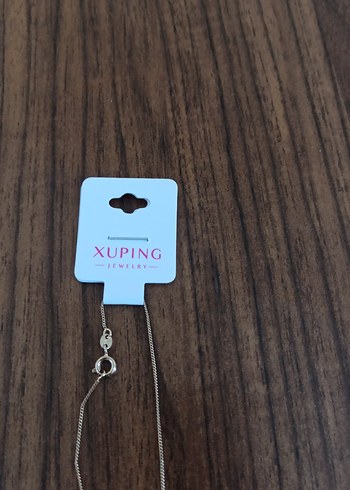 Çelik Kadın Kolye Sıfır Taşlı zarif konik - Görsel 3