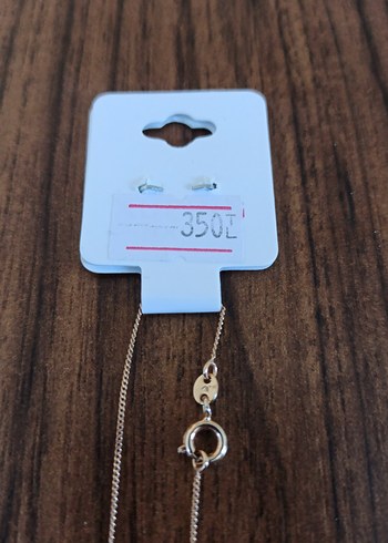 Çelik Kadın Kolye Sıfır Taşlı zarif konik - Görsel 4