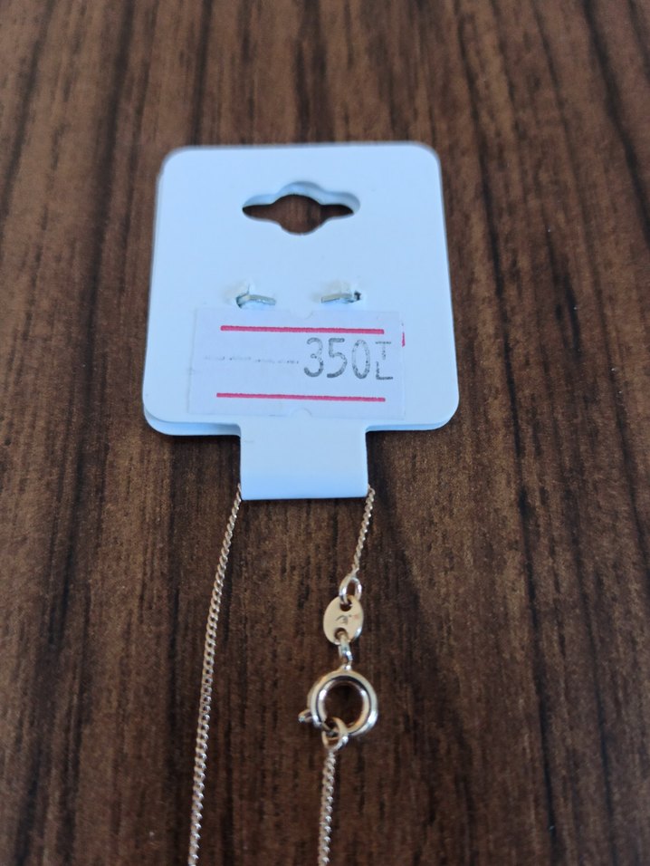 Çelik Kadın Kolye Sıfır Taşlı zarif konik - Görsel 4