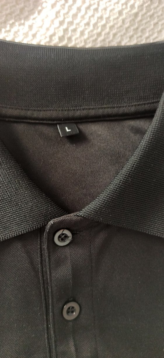 Siyah Polo Yaka Kısa Kollu Erkek Tişört - Görsel 4