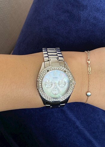Beden Guess I15074L1 Taşlı Bezel / İnci Kadran Kadın Saat