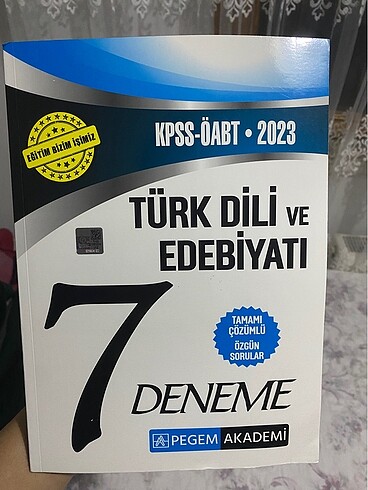 TÜRK DİLİ VE EDEBİYATI DENEME PEGEM