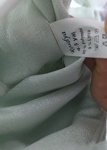 4 Yaş Beden beyaz Renk KIZ ÇOCUK ABİYE