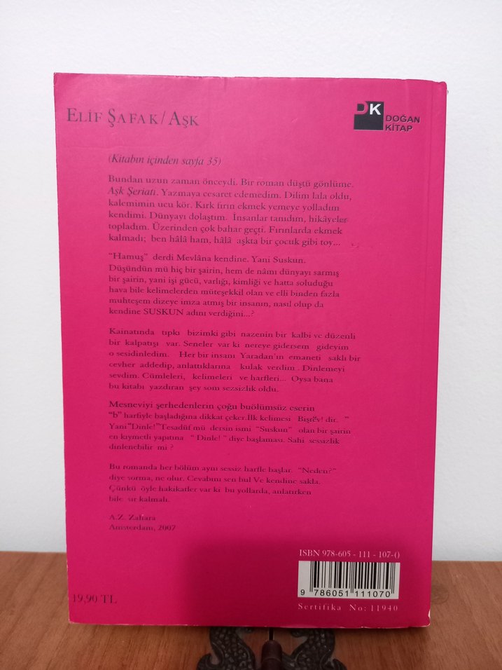 Aşk - Elif Şafak - Görsel 2