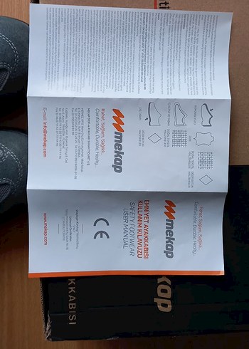 Gri Erkek İş Ayakkabısı Cırt Cırtlı - Görsel 6