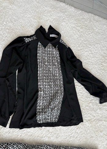 Desenli Siyah Gri Uzun Hamile Eteği - Görsel 4