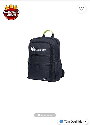 Monster Laptop Çantası