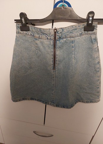 s Beden mavi Renk Kadın Mavi Kot Mini Etek