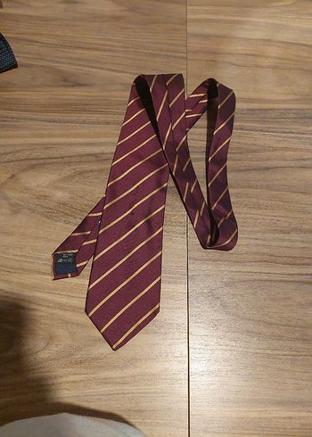 Ermenegildo Zegna Marka Bordo Çizgili Erkek Kravat