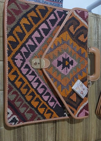 Beden çeşitli Renk Bohem Çok Renkli Kilim Kadın El Çantası