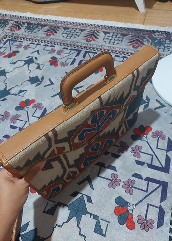 Diğer Bohem Etnik Desenli Kadın Evrak Çantası