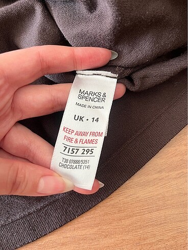 l Beden kahverengi Renk marks spencer bluz