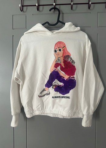 Zara 7/8 yaş Kapüşonlu Sweatshirt - Görsel 4